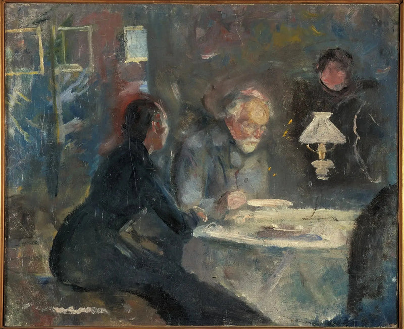 Illallisella - Edvard Munch