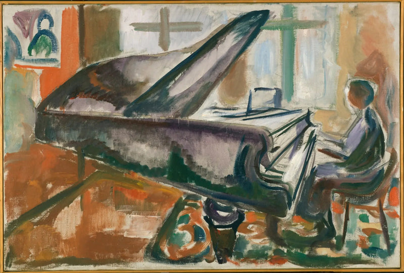 Suurella pianolla - Edvard Munch