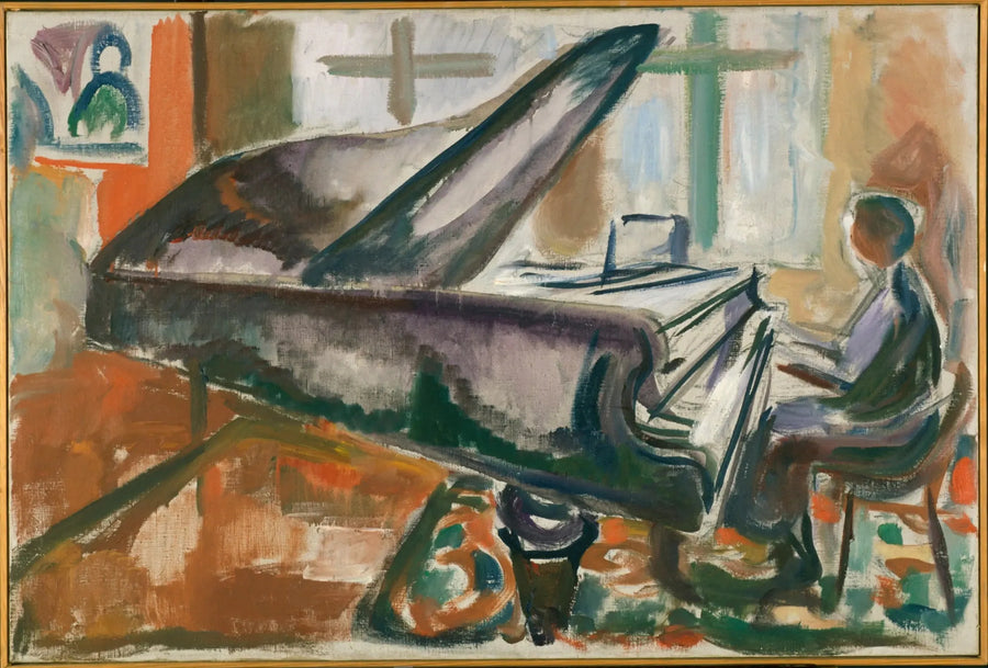 Suurella pianolla - Edvard Munch