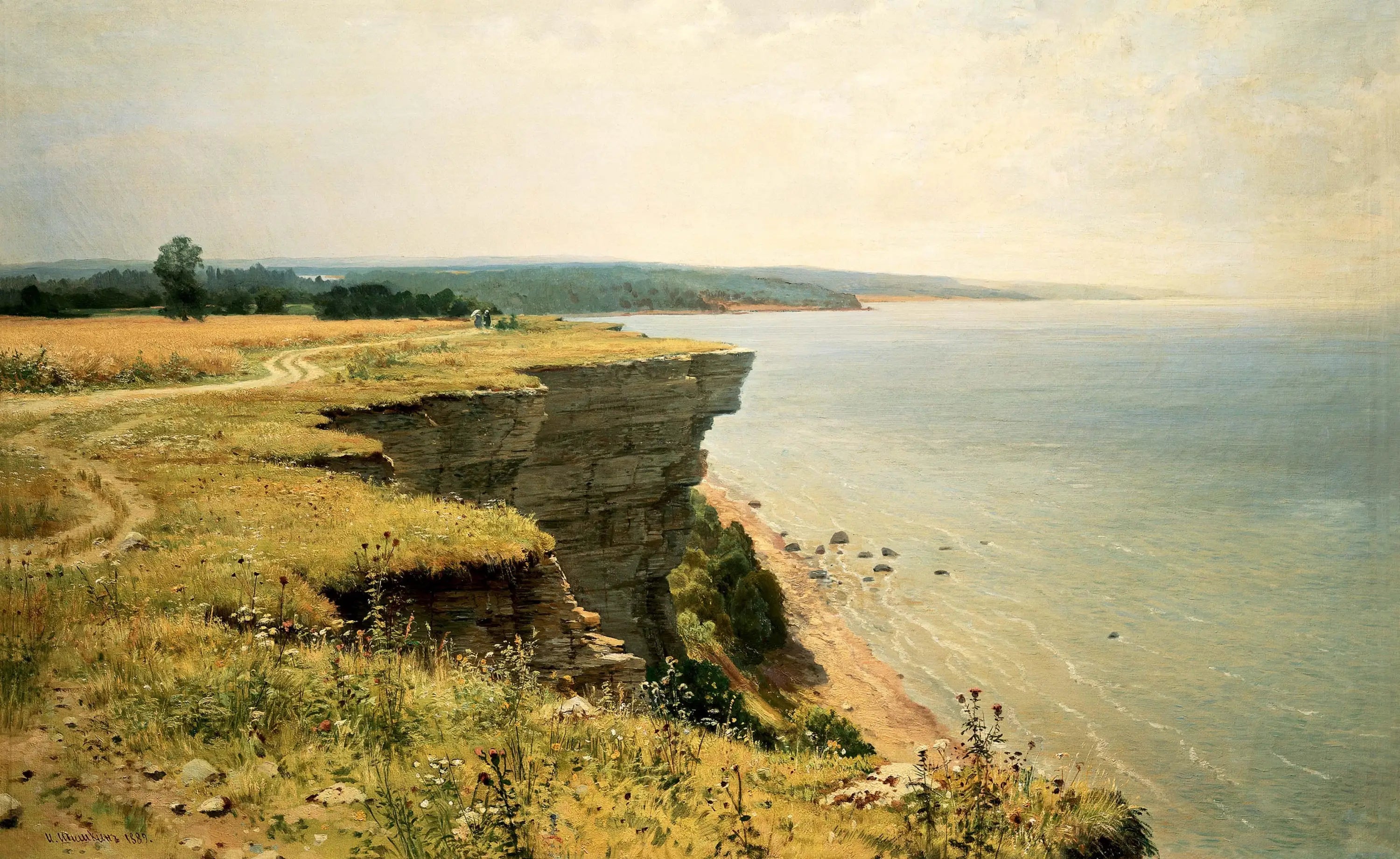Au large du golfe de Finlande (Udrias près de Narva) - Ivan Chichkine image 1 reproduction artisanale de tableau