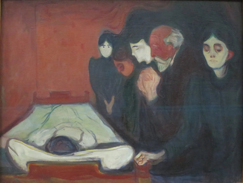 Kuoleman vuoteella - Edvard Munch