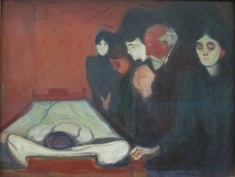 Kuoleman vuoteella - Edvard Munch