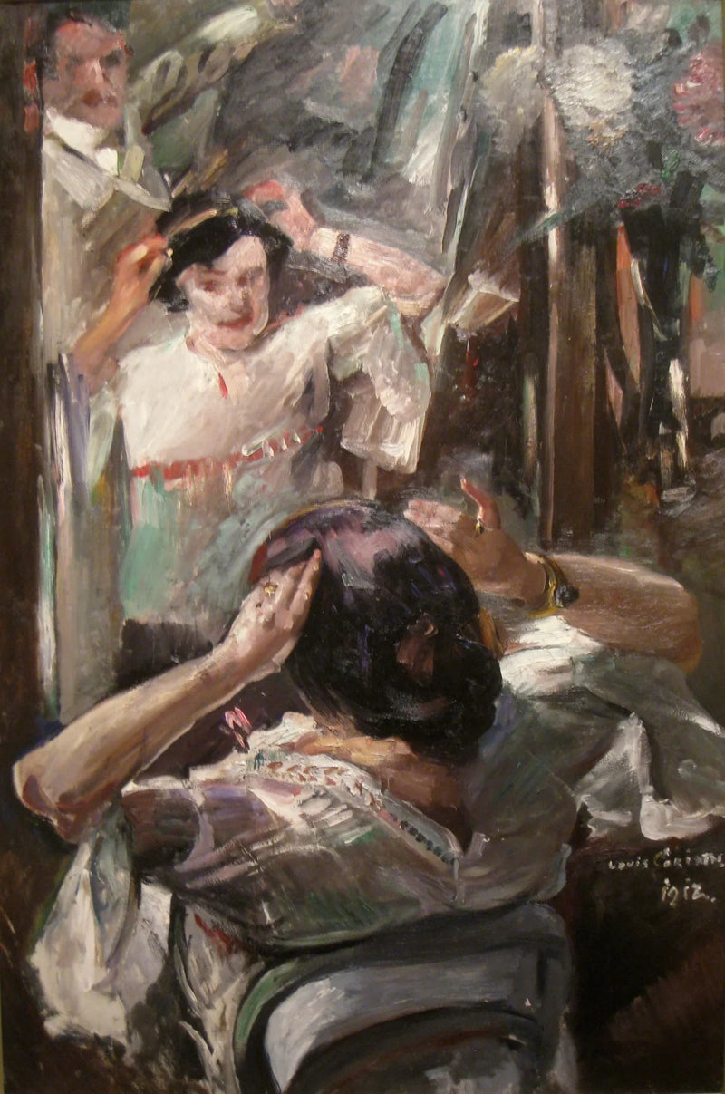Peilin äärellä - Lovis Corinth