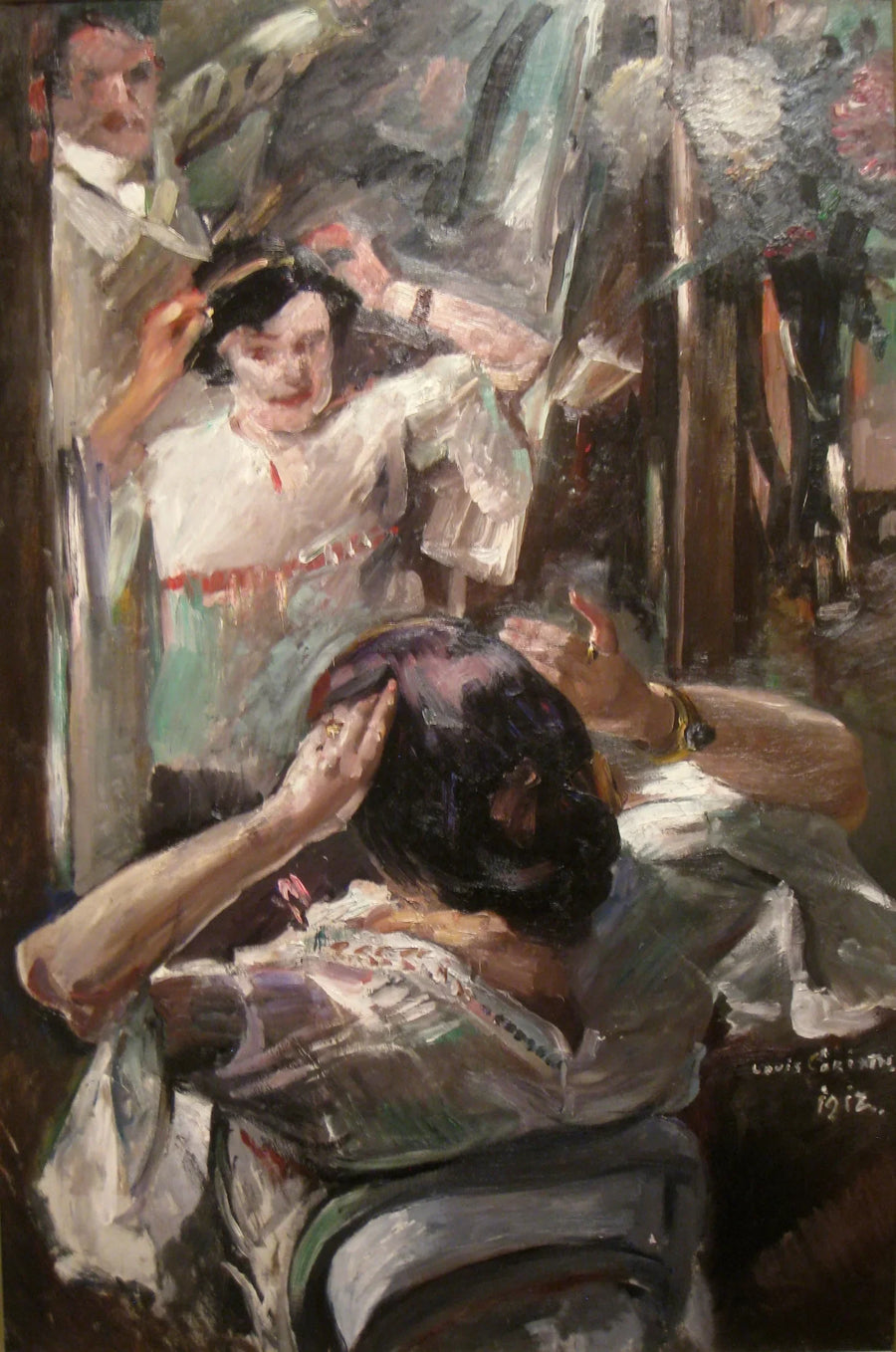 Peilin äärellä - Lovis Corinth