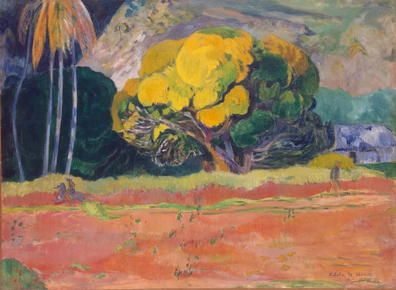 Vuoren juurella - Paul Gauguin
