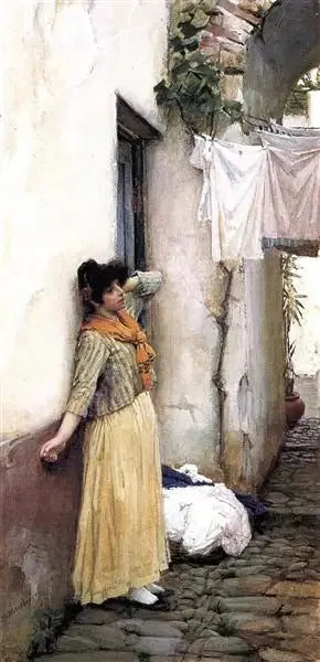 Lepää - John William Waterhouse