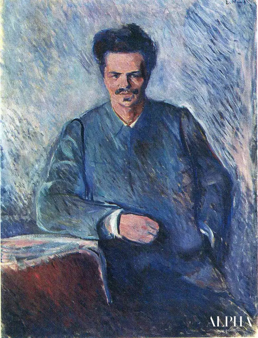 August Strindberg - Edvard Munch - Reproductions de tableaux et peintures haut de gamme