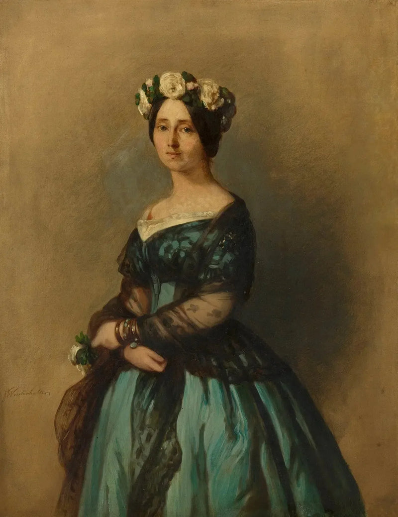 Augusta Saxe-Weimarin prinsessa, myöhemmin Preussin kuningatar ja Saksan keisarinna (1811-1890) - Franz Xaver Winterhalter