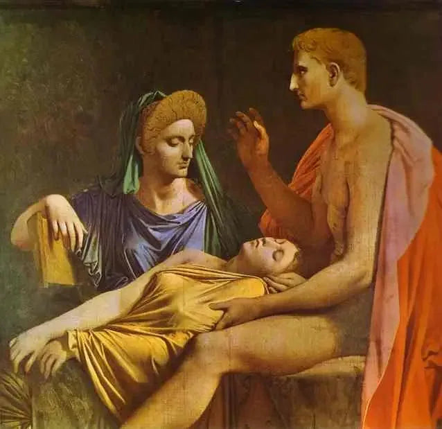 Auguste kuuntelee Eneidin lukemista - Jean-Auguste-Dominique Ingres