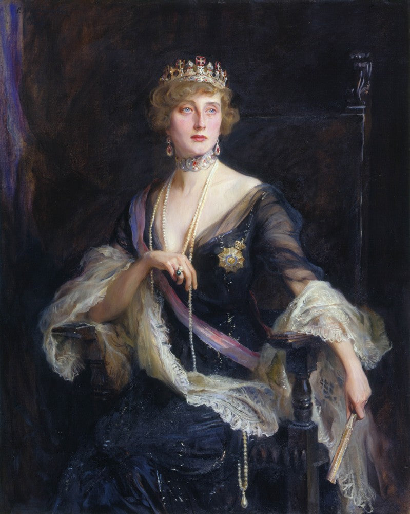 Auguste Victoria, Portugalin kuningatar, maanpaossa - Philip de Laszlo