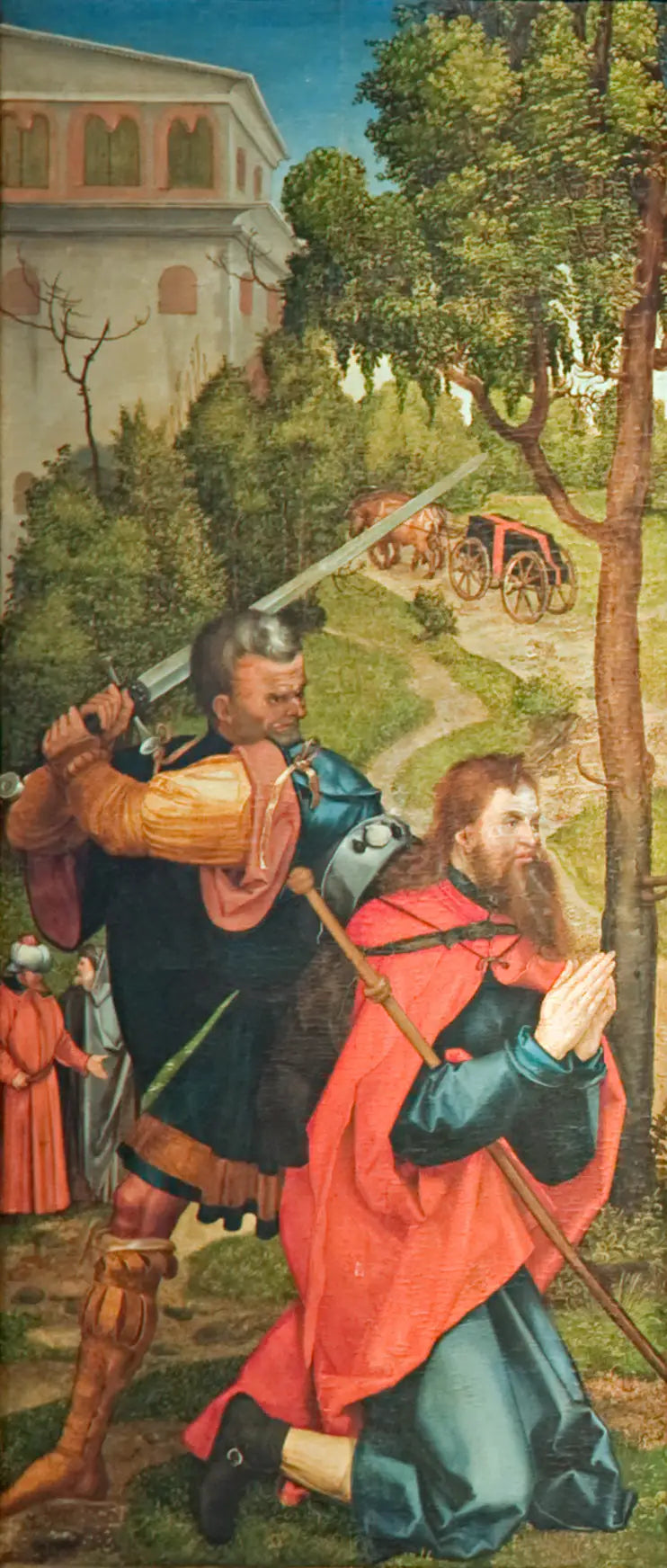 Hellerin alttari, ensimmäinen sisäsiipi, Pyhän Jaakko Suuren marttyyri - Albrecht Dürer