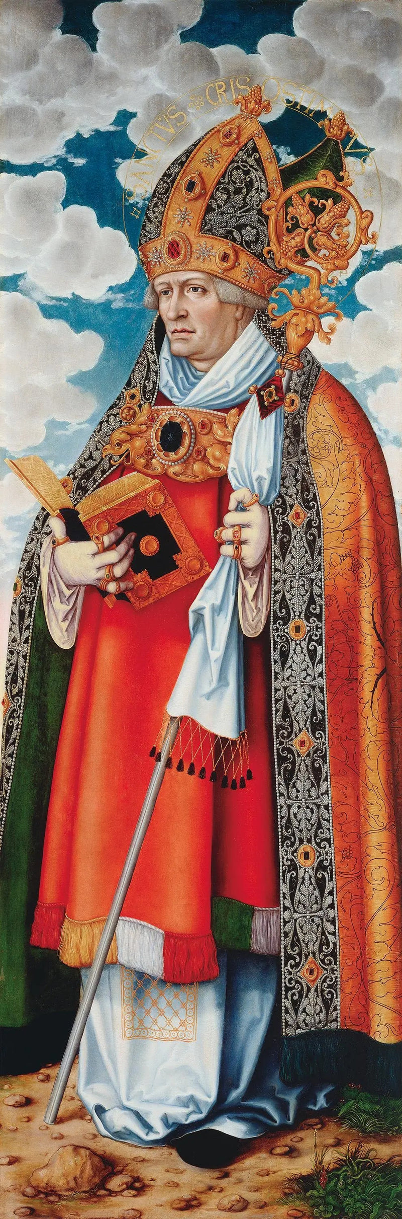 Autel de la Madeleine : Pyhä Krysostomos - Lucas Cranach vanhempi