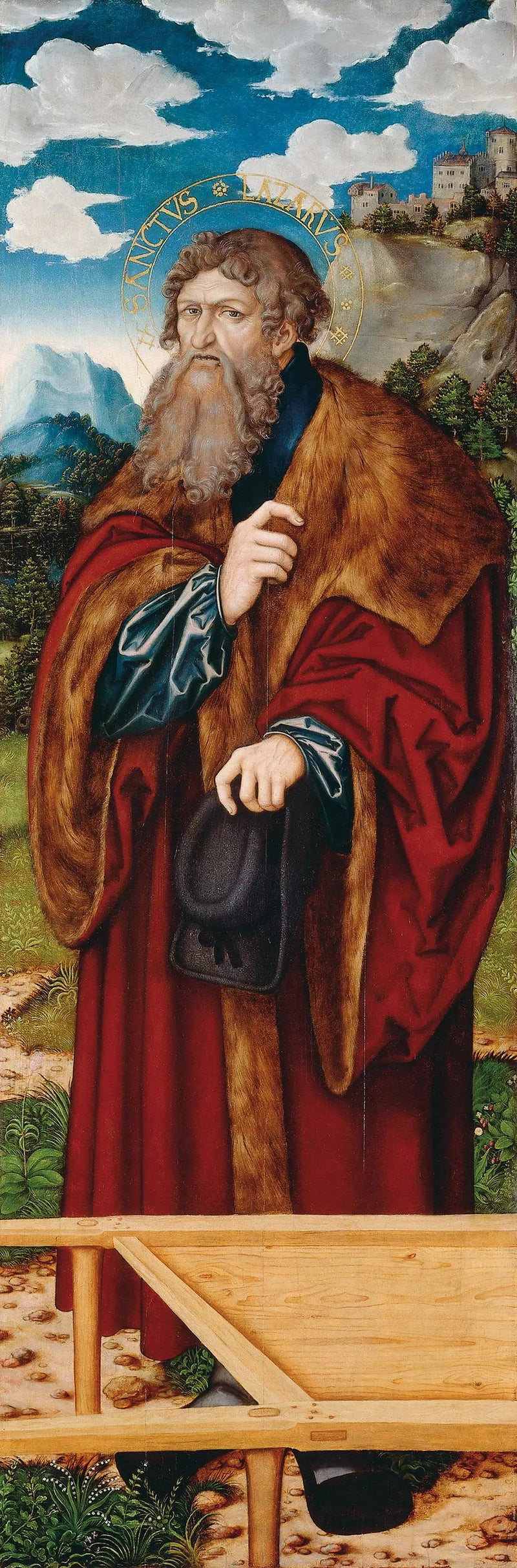 Autel de la Madeleine : Saint Lazare - Lucas Cranach vanha