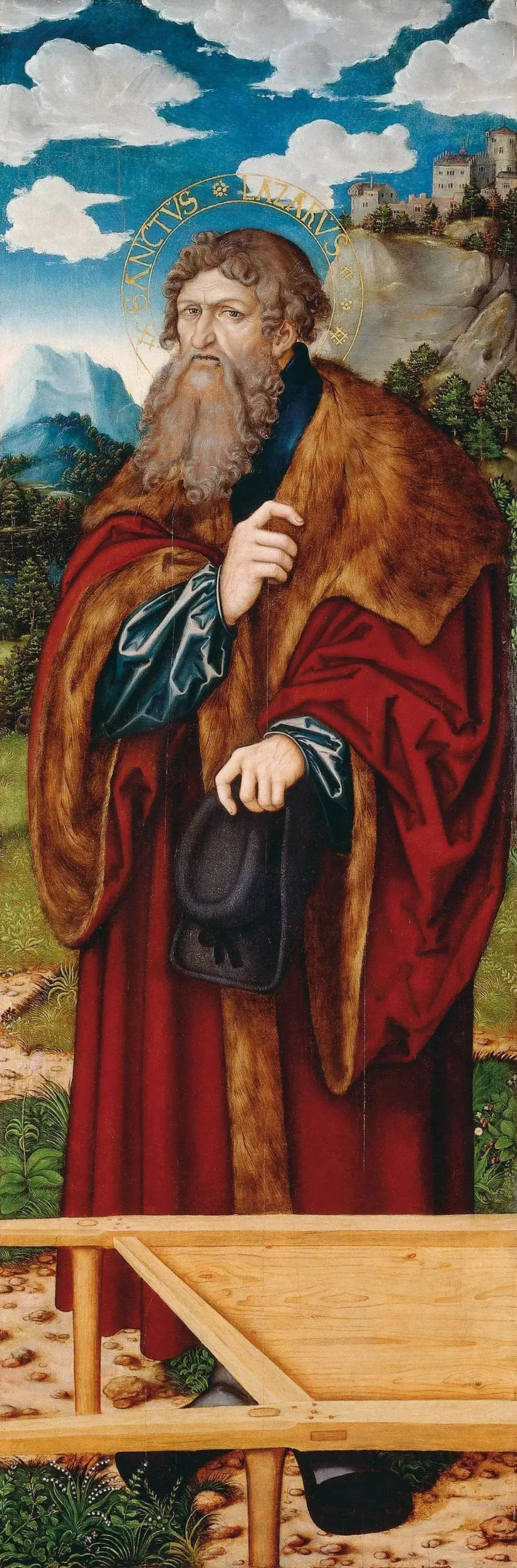 Autel de la Madeleine : Saint Lazare - Lucas Cranach vanha