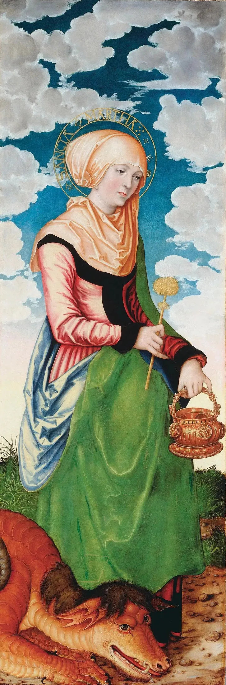 Autel de la Madeleine : Sainte Marthe - Lucas Cranach van Elder