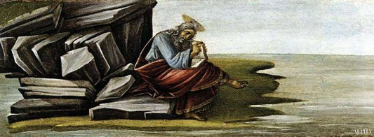 Saint-Marcin alttari: Jean evankelista - Sandro Botticelli - Taulujen ja korkealaatuisten maalauksien reproduktiot