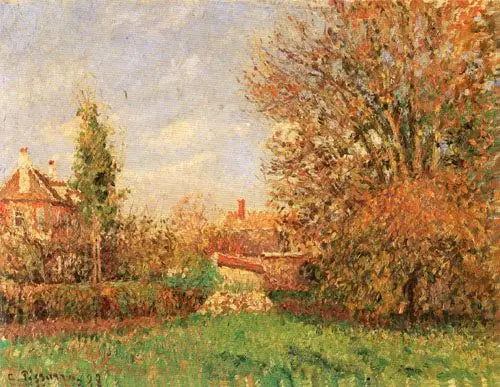 Syksy niityllä Éragnyssa - Camille Pissarro