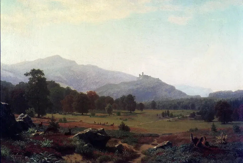 Syksy Conway'n niityillä kohti Mount Washingtonia, New Hampshire - Albert Bierstadt