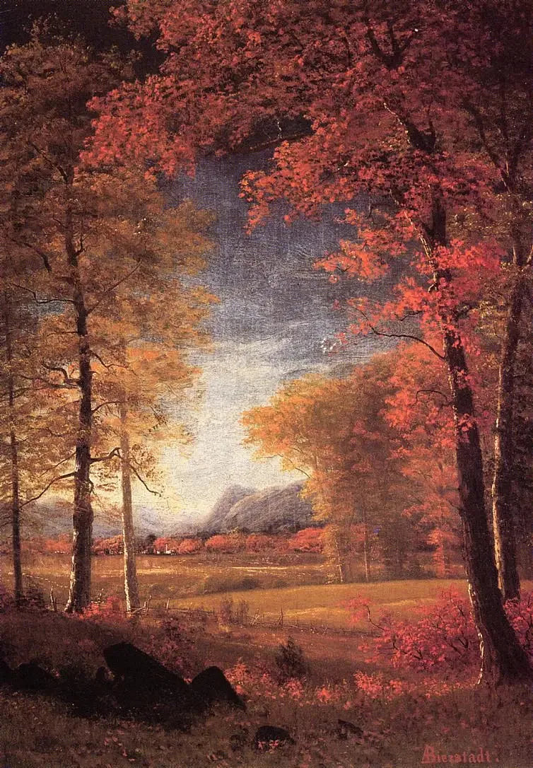 Syksy Amerikassa, Oneidan piirikunta, New York - Albert Bierstadt