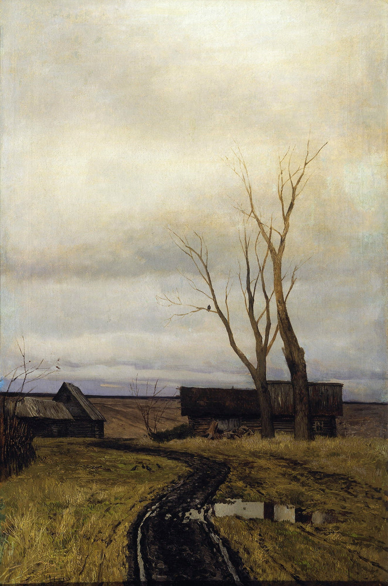Syksy. Tie kylään - Isaac Levitan