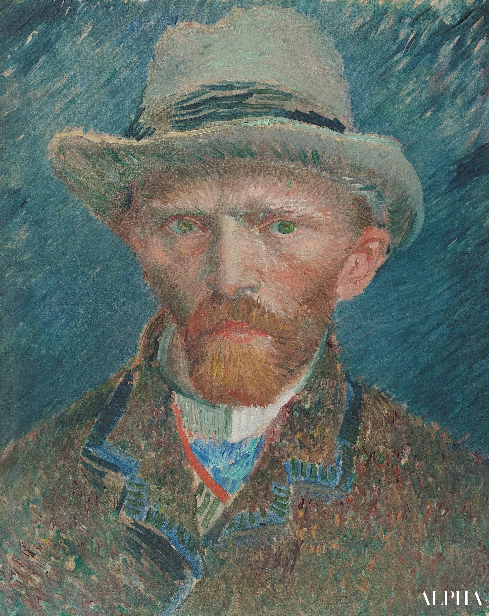 Autopotretti, 1886 - Van Gogh - Korkealaatuiset taulujen ja maalauksien reproduktiot