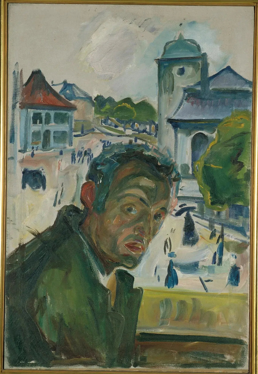 Itsepotretti Bergenissä - Edvard Munch