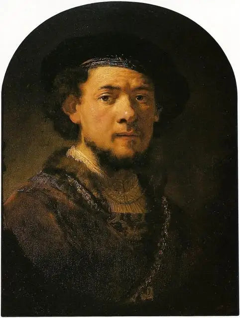 Itsepotretti kultaketjussa - Rembrandt