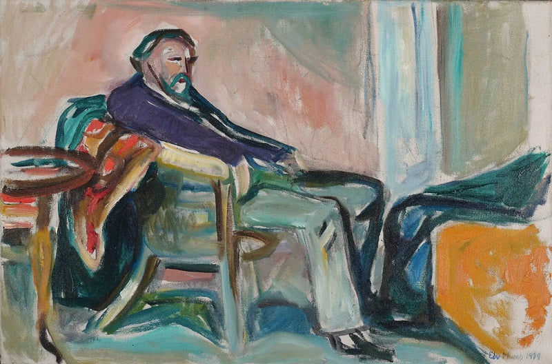 Itsepotretti espanjantaudin aikaan - Edvard Munch
