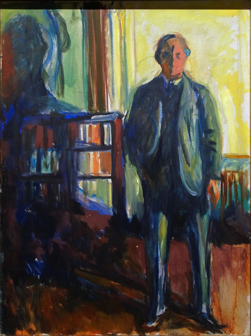 Itseportraietti käsi taskussa - Edvard Munch