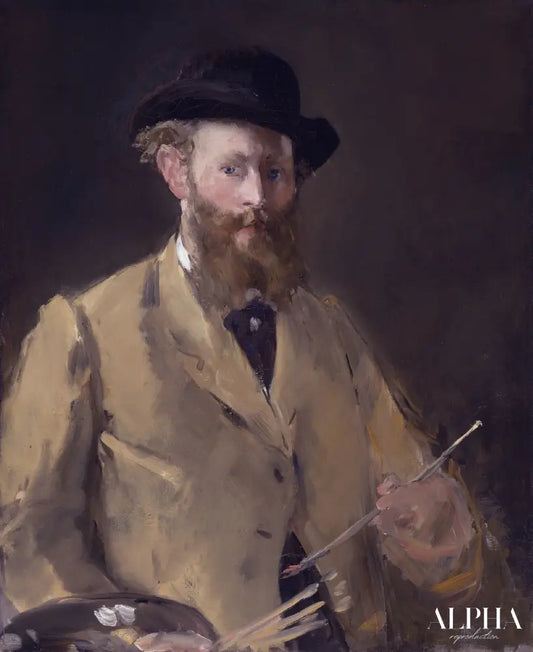 Autoportrait à la palette - Edouard Manet - Reproductions de tableaux et peintures haut de gamme