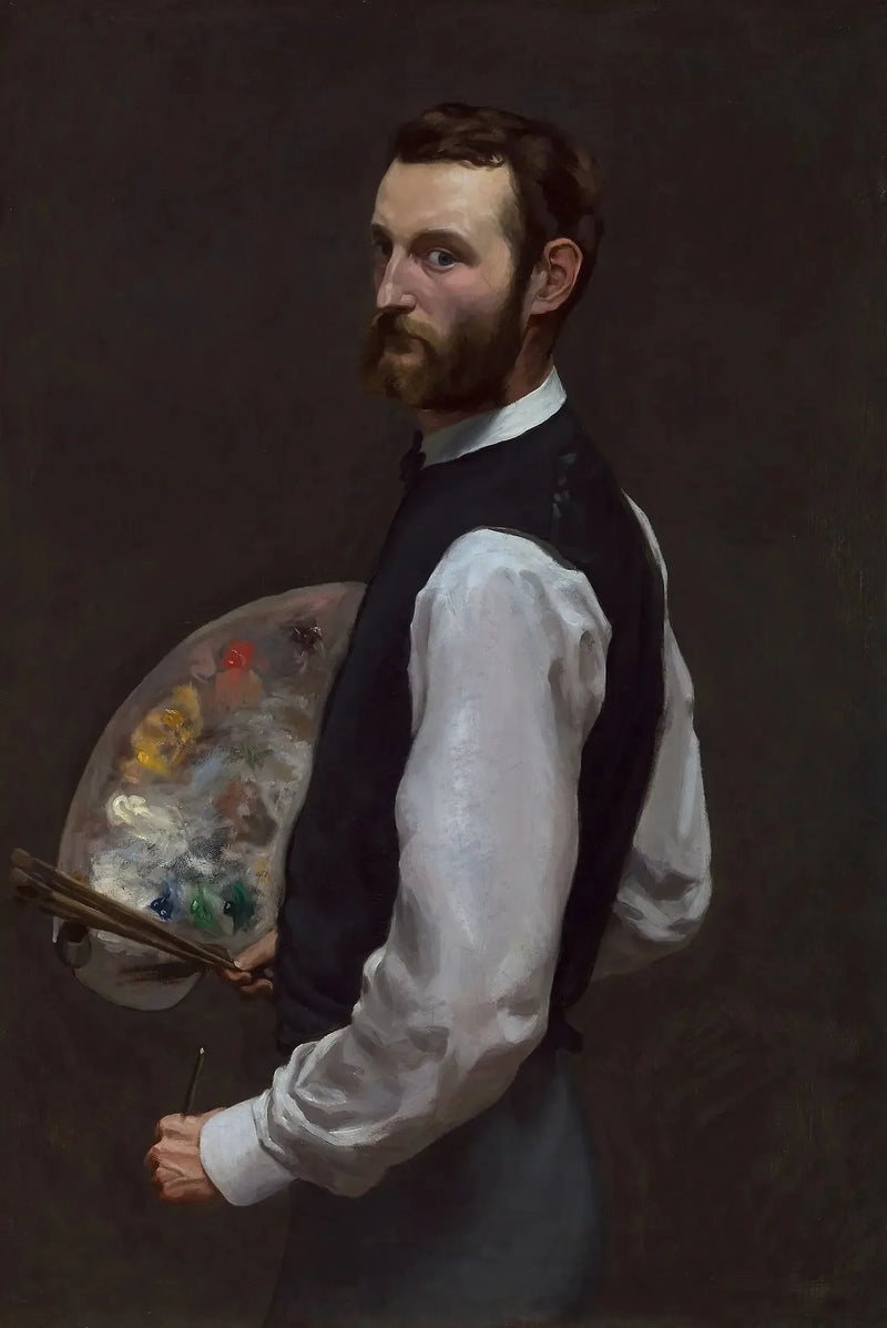 Itsepotretti paletilla - Frédéric Bazille