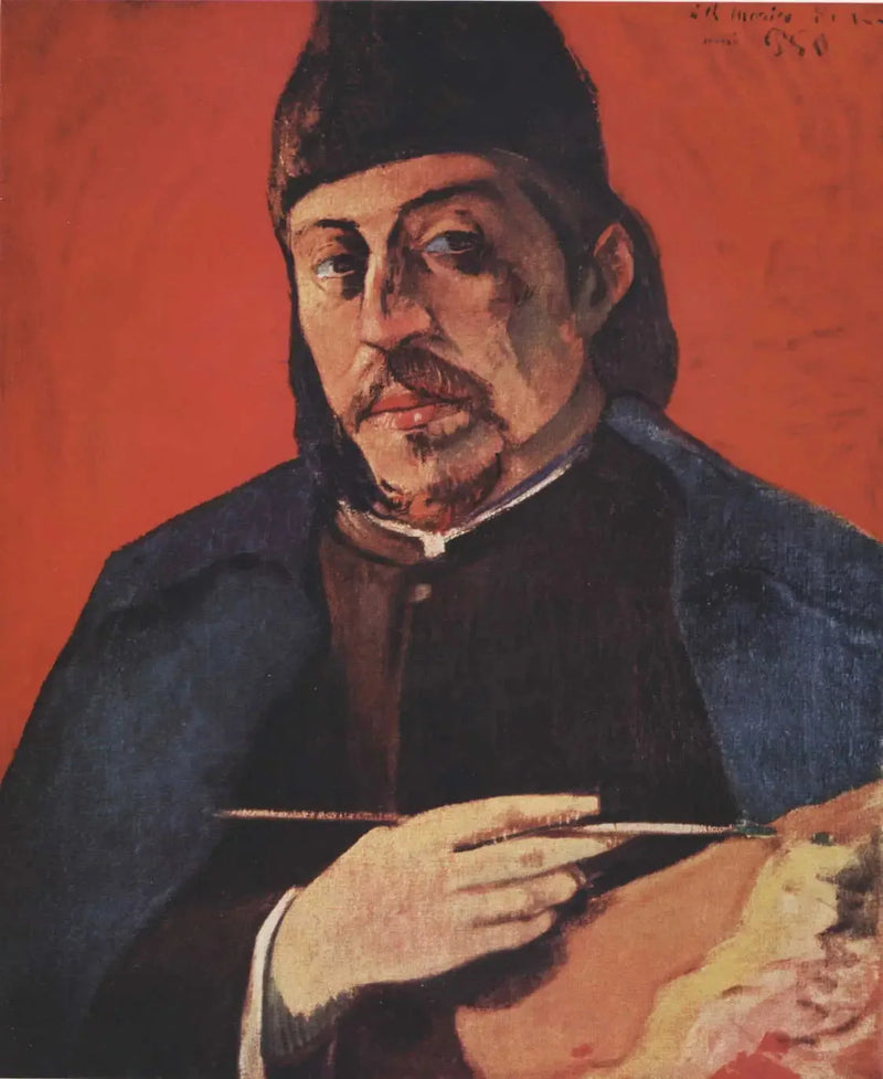 Itsepotretti paletilla - Paul Gauguin