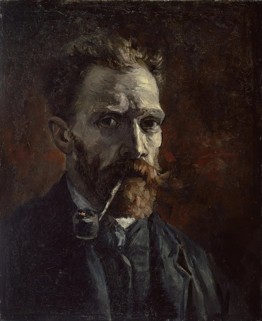 Omakuva piippu suussa - Vincent van Gogh