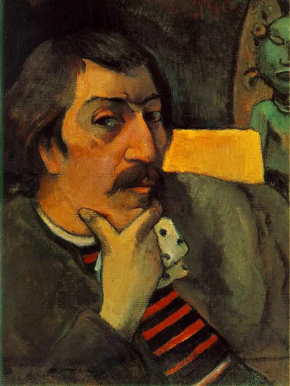 Itseportraiitti idolin kanssa - Paul Gauguin