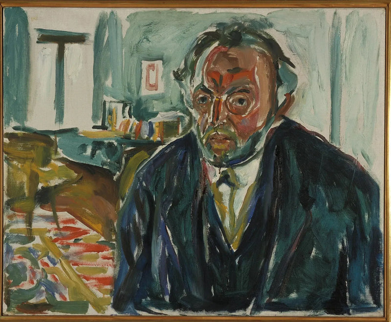 Itseportraiitti espanjantaudin jälkeen - Edvard Munch