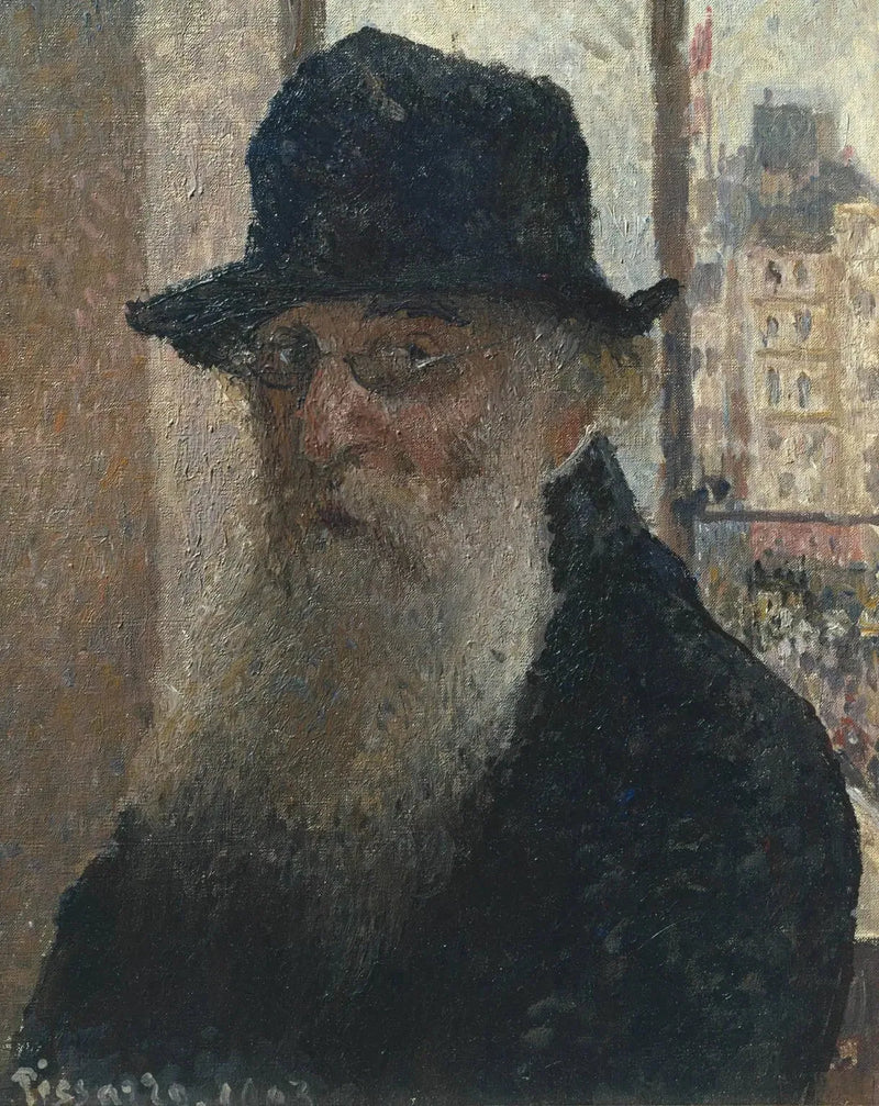 Itseportraietti hatussa - Camille Pissarro