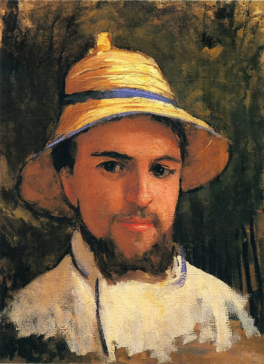 Itseportraiitti olkihatussa - Gustave Caillebotte