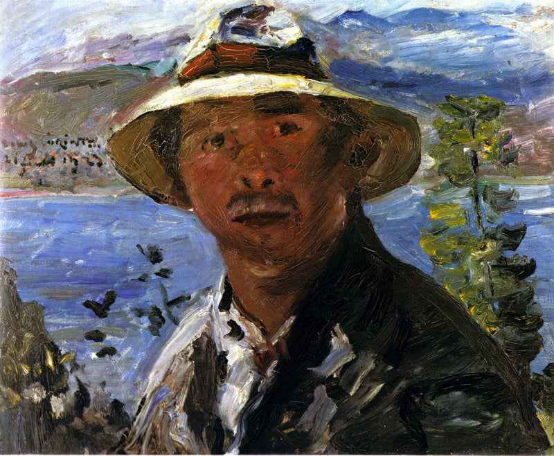 Omakuva hattu kädessä - Lovis Corinth