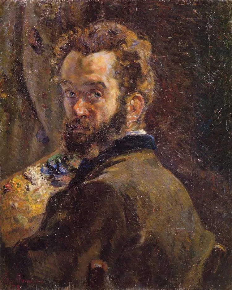 Itsekuvaus ateljeessa - Armand Guillaumin