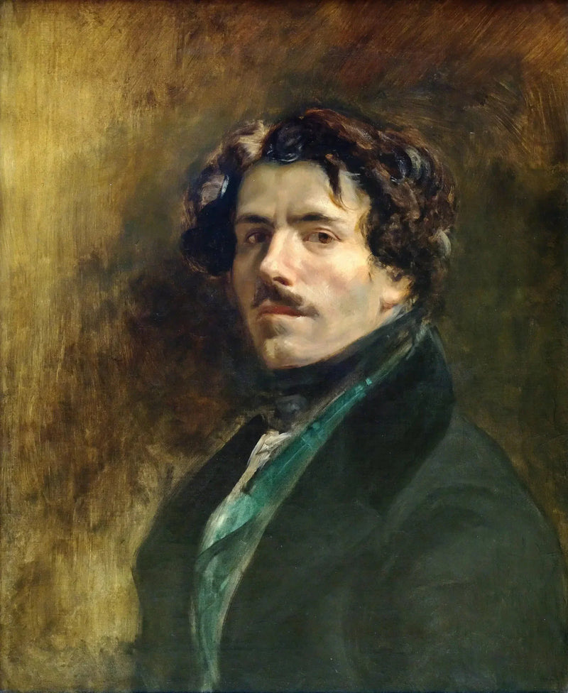 Itsepotretti vihreässä liivissä - Eugène Delacroix