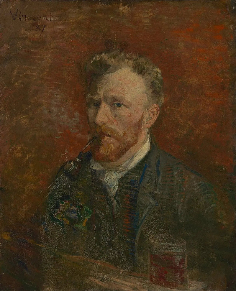 Itseportraiitti lasin kanssa - Vincent van Gogh