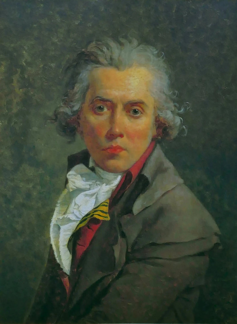 Itsepotretti kolmella pihdillä - Jacques-Louis David