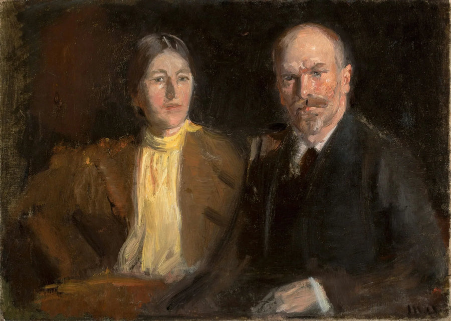 Omakuva Anna Ancherin kanssa. - Michael Peter Ancher