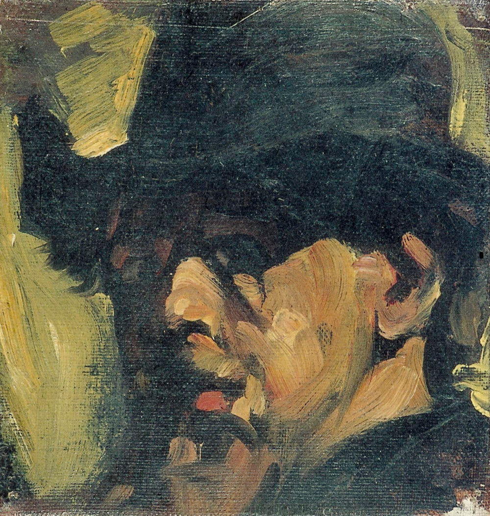 Autoportrait avec chapeau. '`UNIQ--réf-00000005-QINU`"' " - Theo van Doesburg