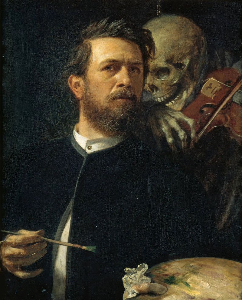 Itsekuvaelma kuoleman soittaessa viulua - Arnold Böcklin