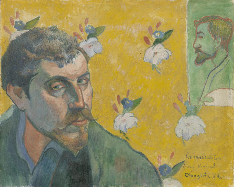 Itseportraiitti Bernardin muotokuvan kanssa - Paul Gauguin