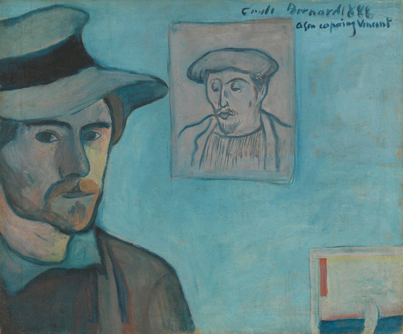 Itsekuva itsensä Gauguin-porträttiin - Émile Bernard