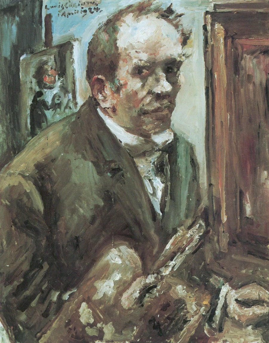 Omakuva paletin kanssa - Lovis Corinth
