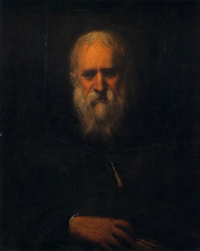 Itsekuva itsellä kirjan kanssa - Jacopo Tintoretto