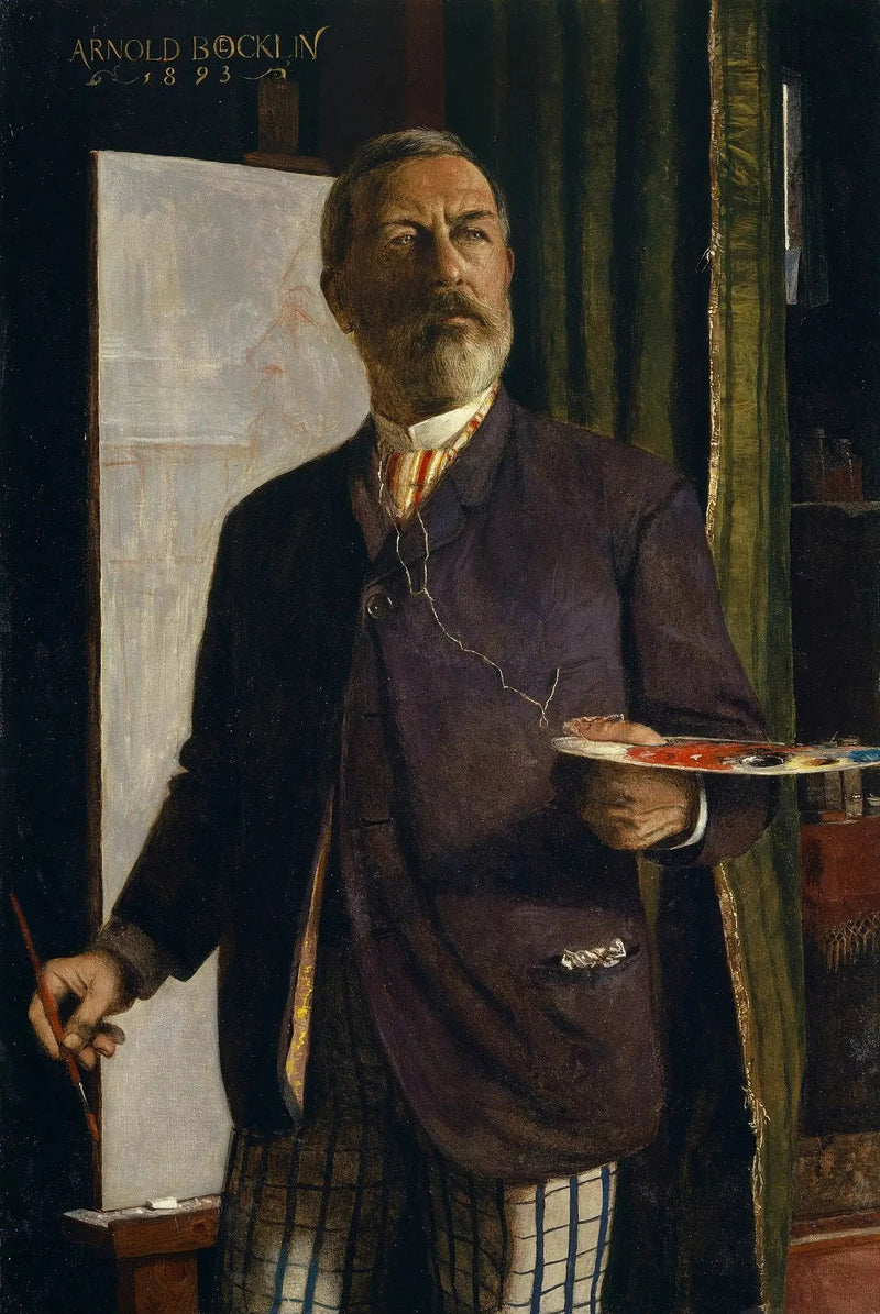 Itsekuva ateljeessa - Arnold Böcklin